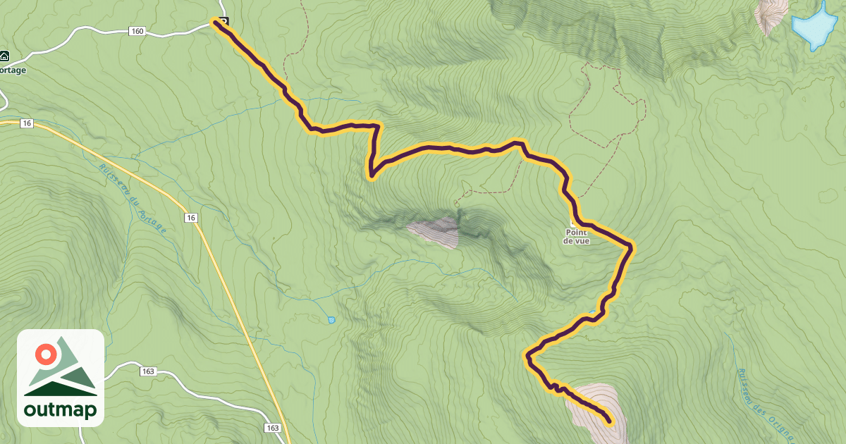 Map of Mont Richardson Trail