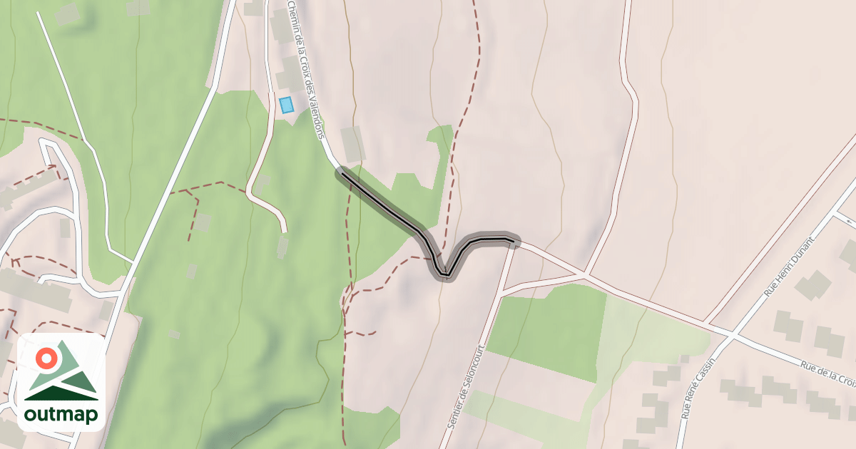 Map of Chemin de la Croix des Valendons