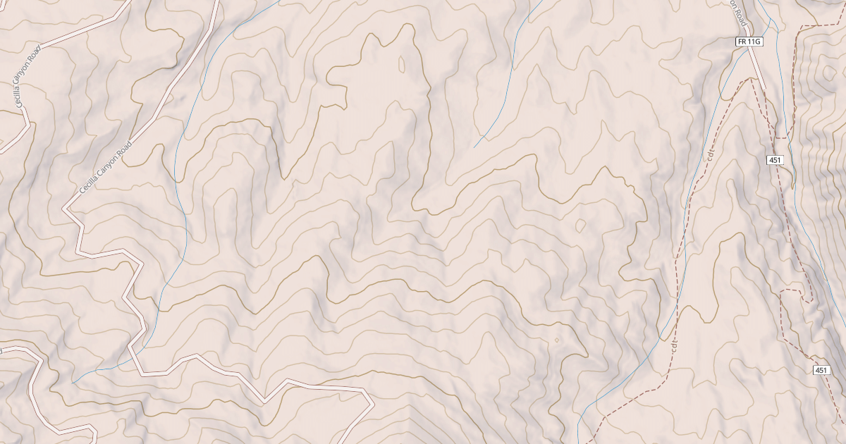 Map preview of CECILIA CANYON