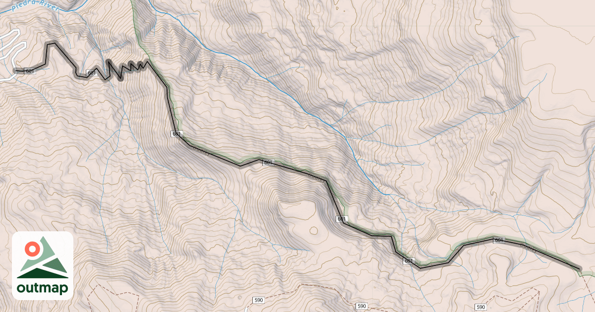 Map of Dudley Trail
