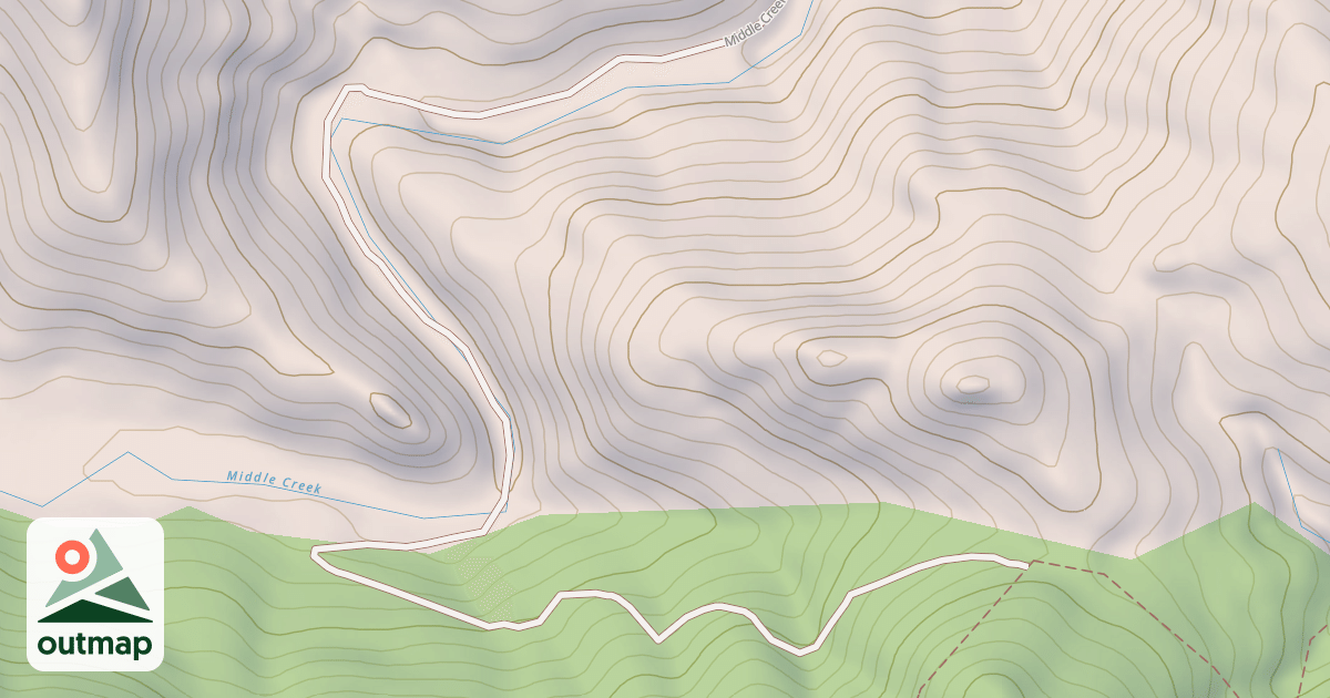 Map of Middle Creek