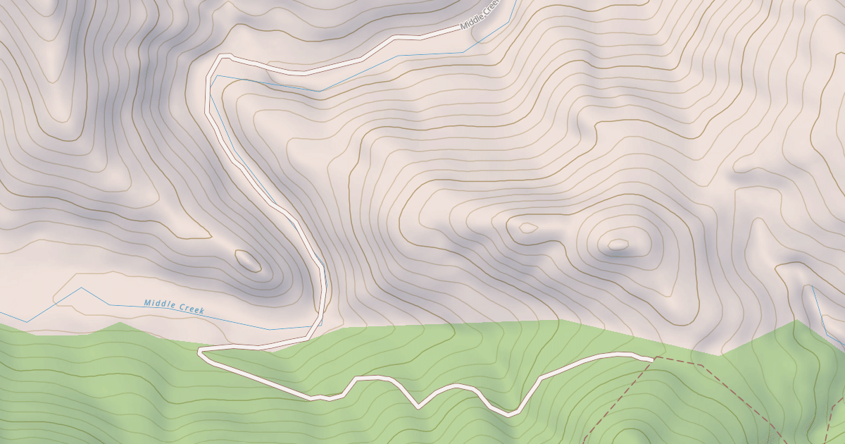 Map preview of Middle Creek