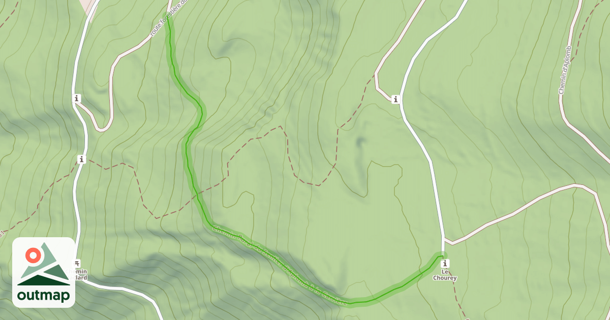 Map of Chemin Rural du Sentier d'Aplomb à la Carrière