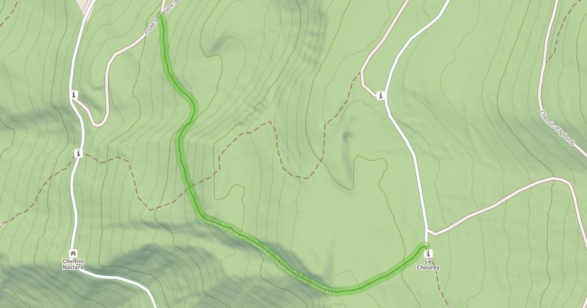 Map preview of Chemin Rural du Sentier d'Aplomb à la Carrière