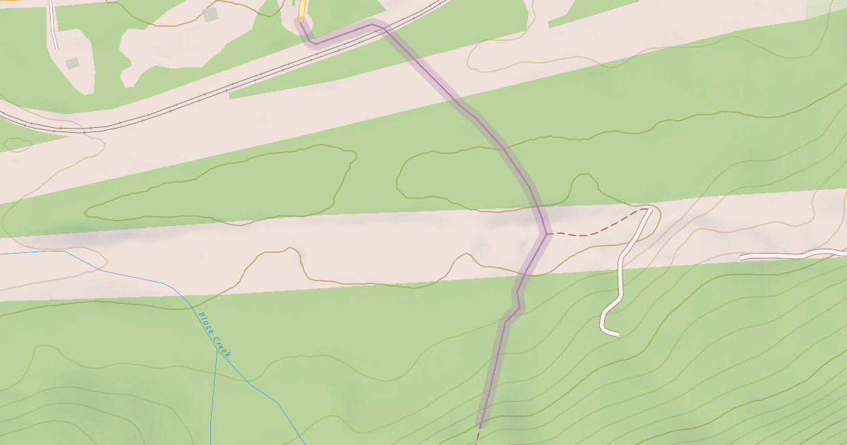 Map preview of Place Glacier Trail