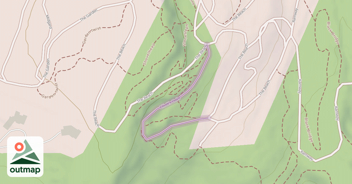 Map of Elliott's Oaks