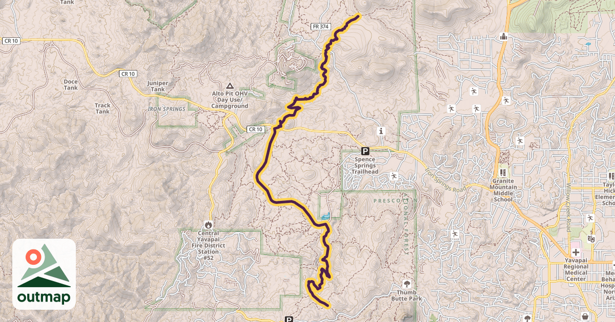 Map of Javelina Trail #332