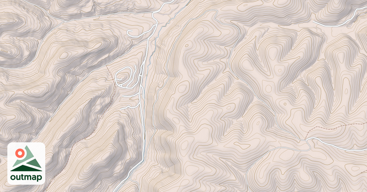 Map of AGUA CHIQUITA RIDGE