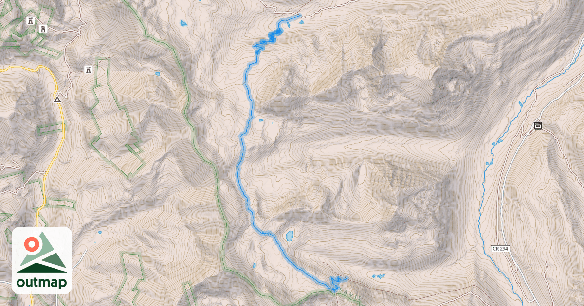 Map of Tunnel Lake Trail