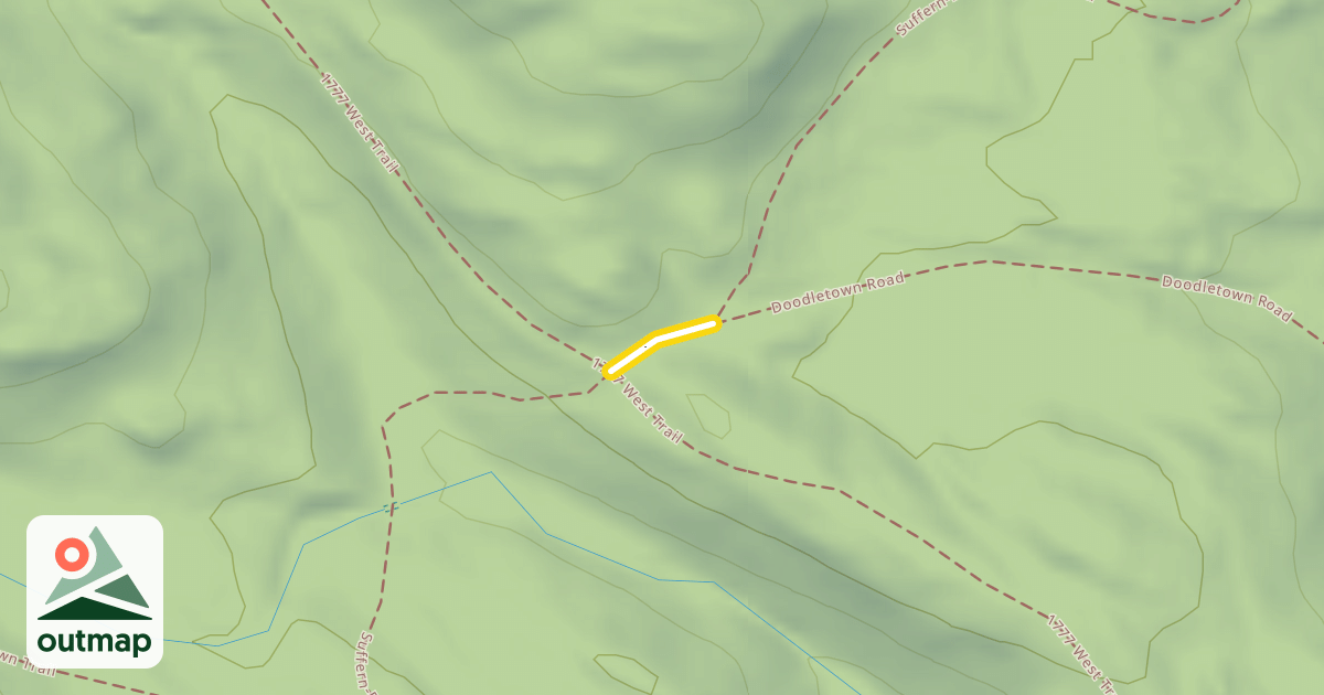 Map of Suffern-Bear Mountain Trail