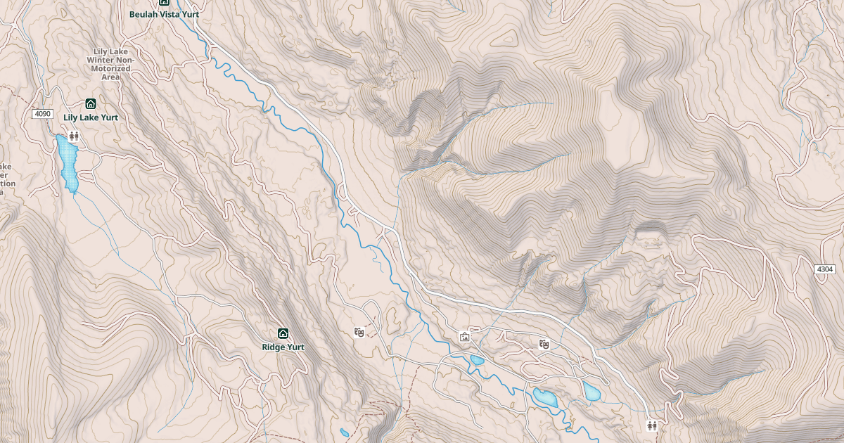 Map preview of East Fork Bear Snow Machine