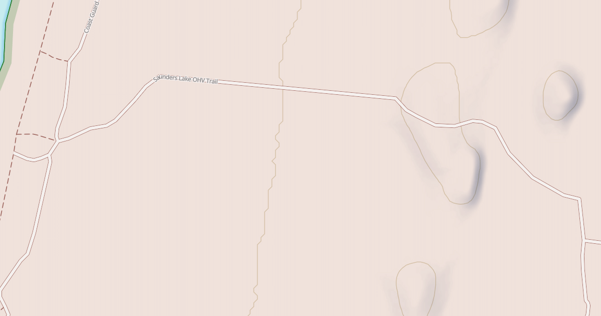 Map preview of Saunders Lake Ohv Trail