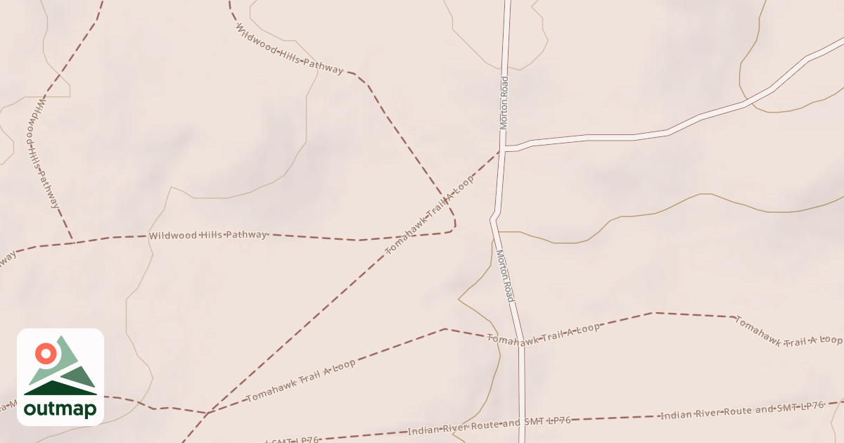 Map of Tomahawk Trail A Loop