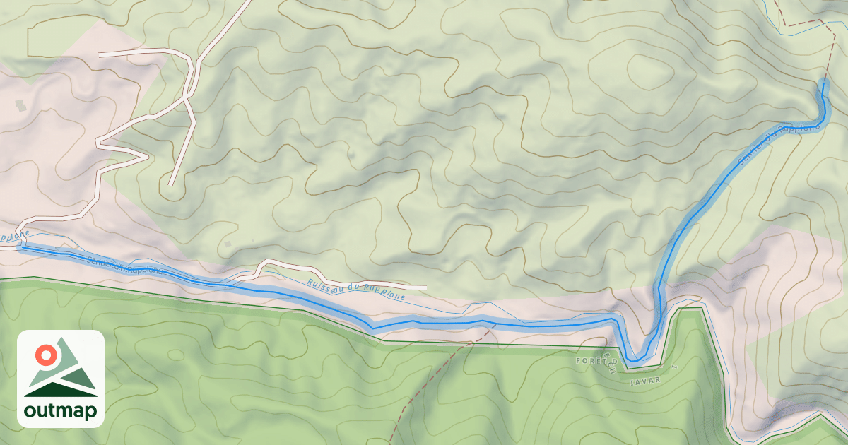 Map of Sentier d'u Ruppionu