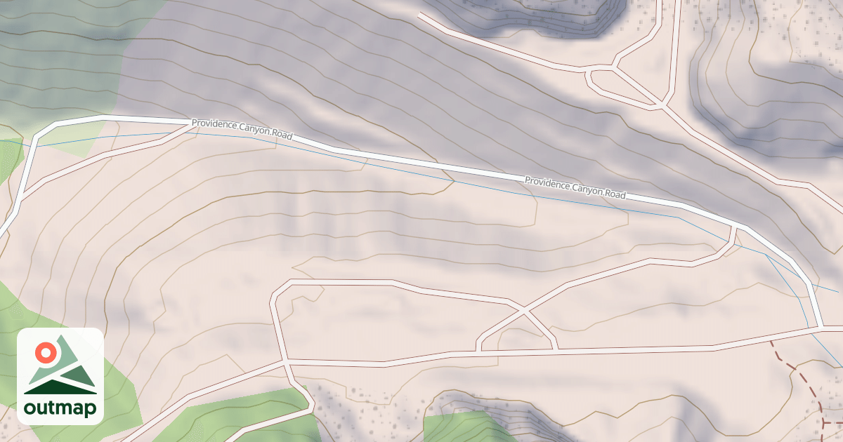 Map of PROVIDENCE CANYON