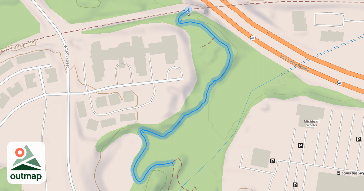 Map of Harlow Farms Connector Trail