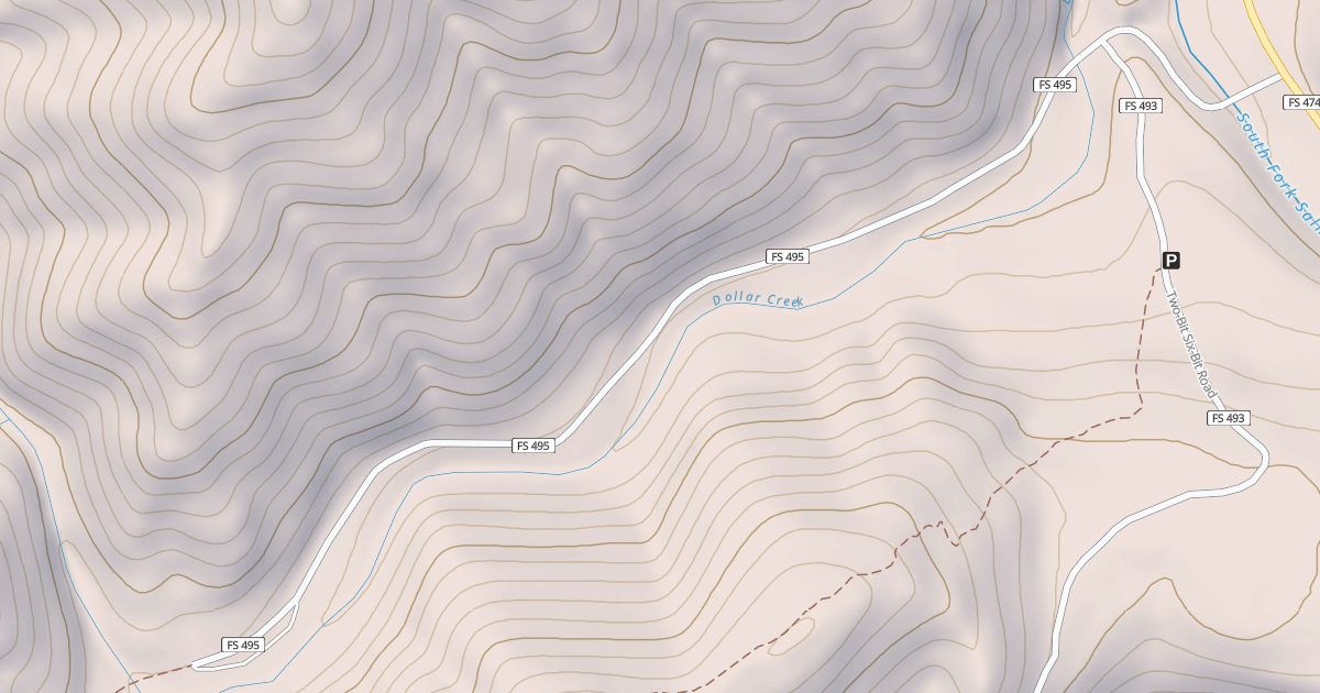 Map preview of DOLLAR CREEK