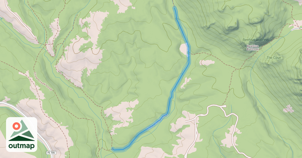 Map of Crow Creek Loop