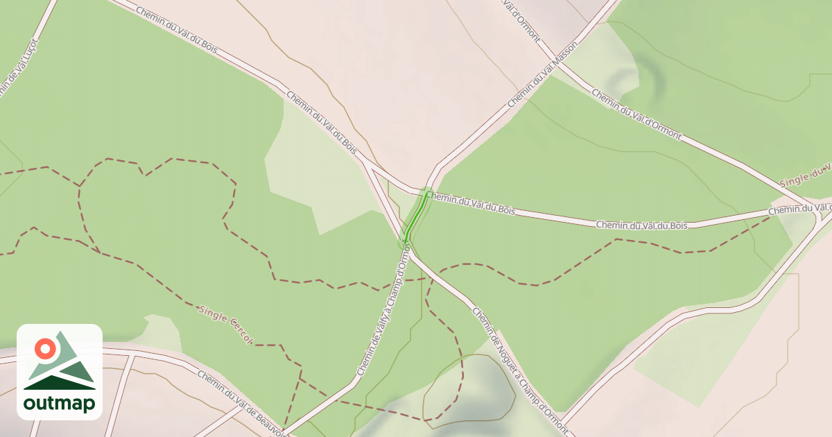 Map of Chemin de Valfy