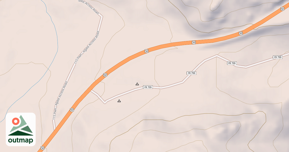 Map of AGATE TRAILHEAD