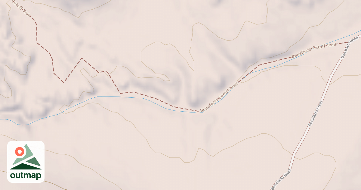 Map of Bonafacio Cutoff