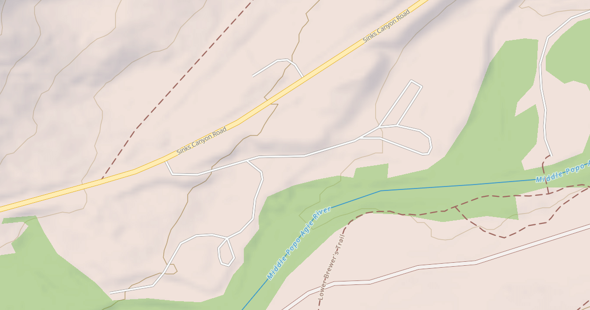 Map preview of MIDDLE FORK DAY USE