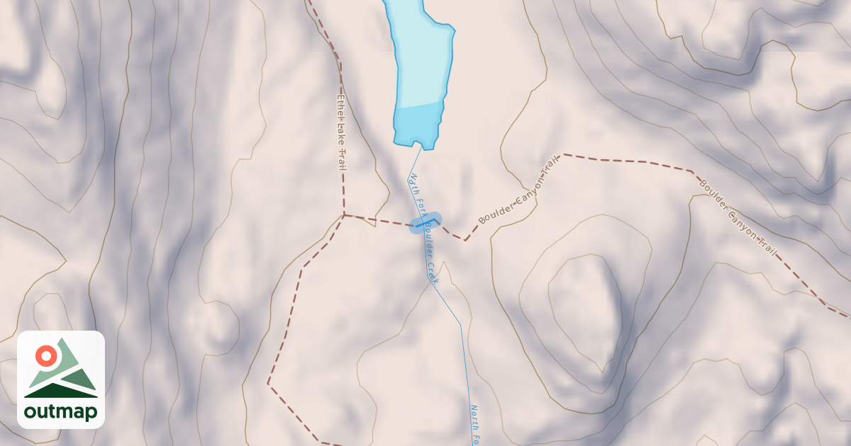 Map of Boulder Canyon Trail