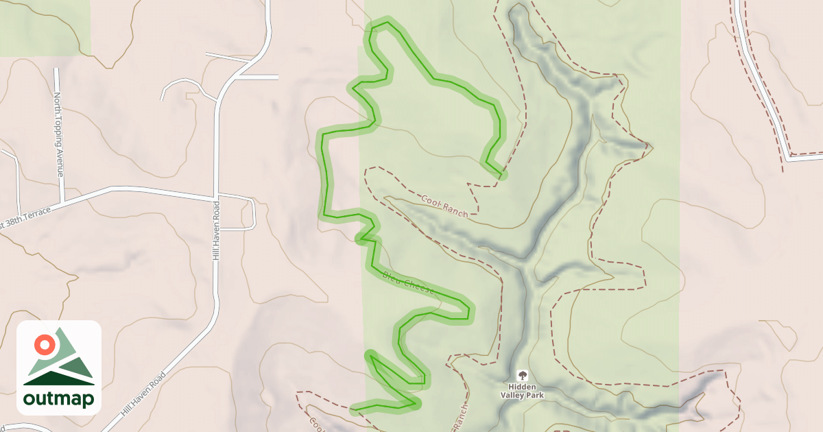Map of Bleu Cheese in Clay