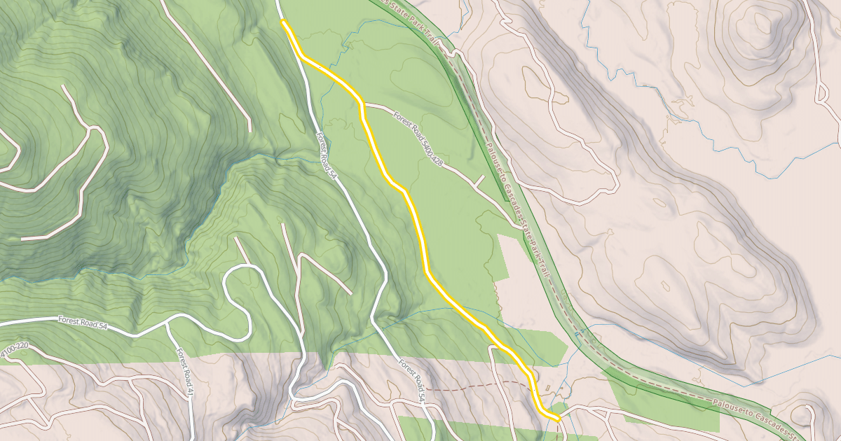Map preview of Forest Road 5400-420