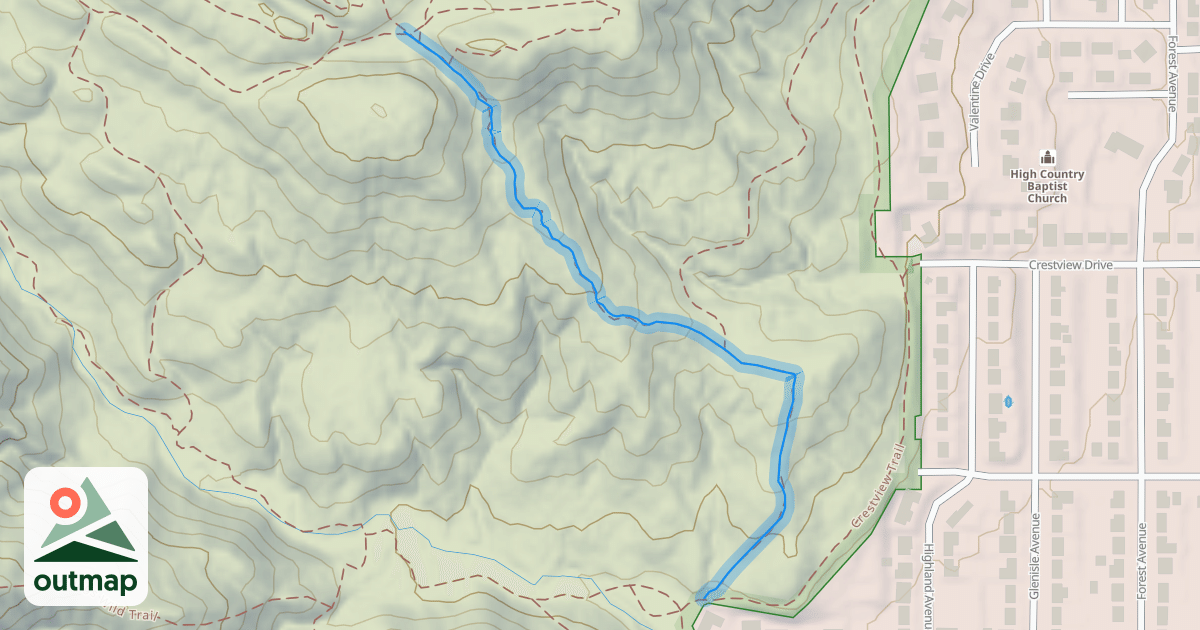 Map of Ned's Hill
