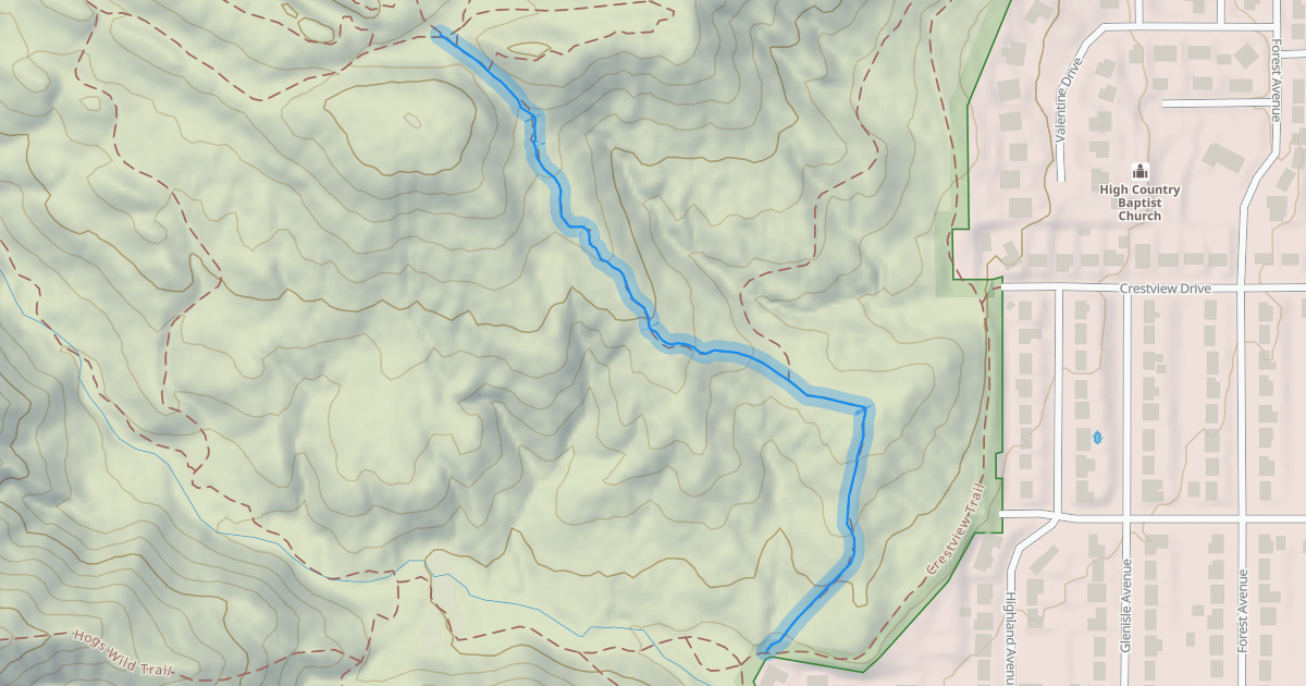 Map preview of Ned's Hill