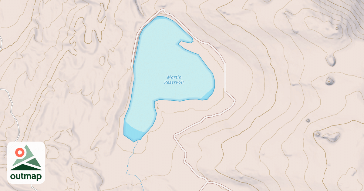 Map of MARTIN RESERVOIR