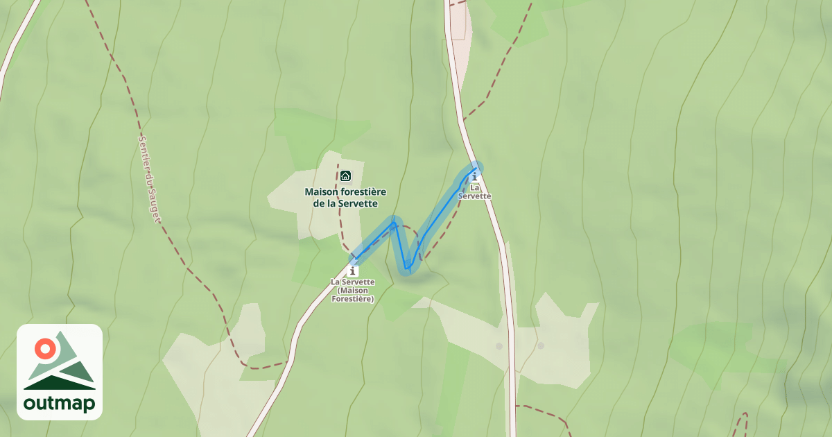 Map of Sentier du Sauget