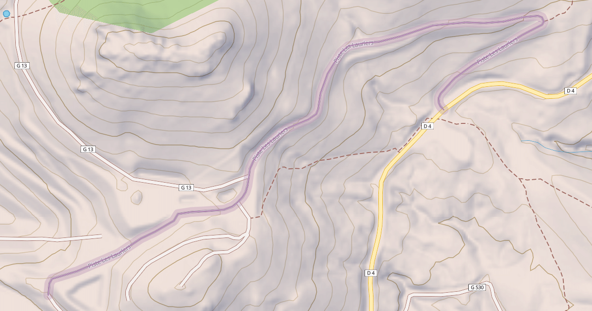Map preview of Piste Les Lauriers