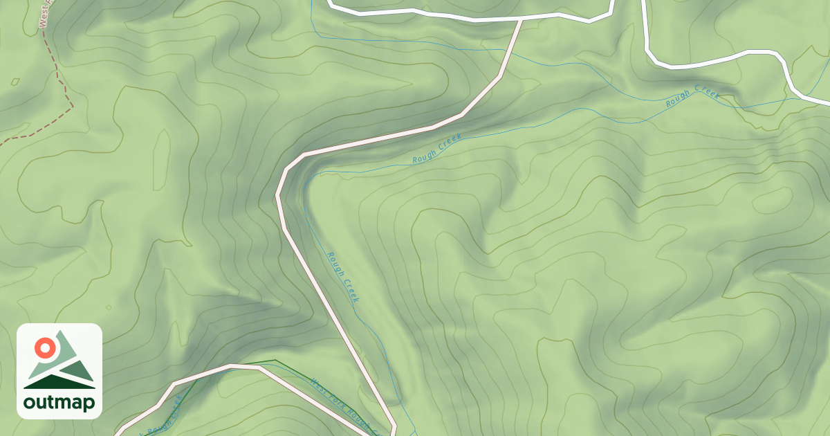 Map of EAST FORK ROUGH CR.