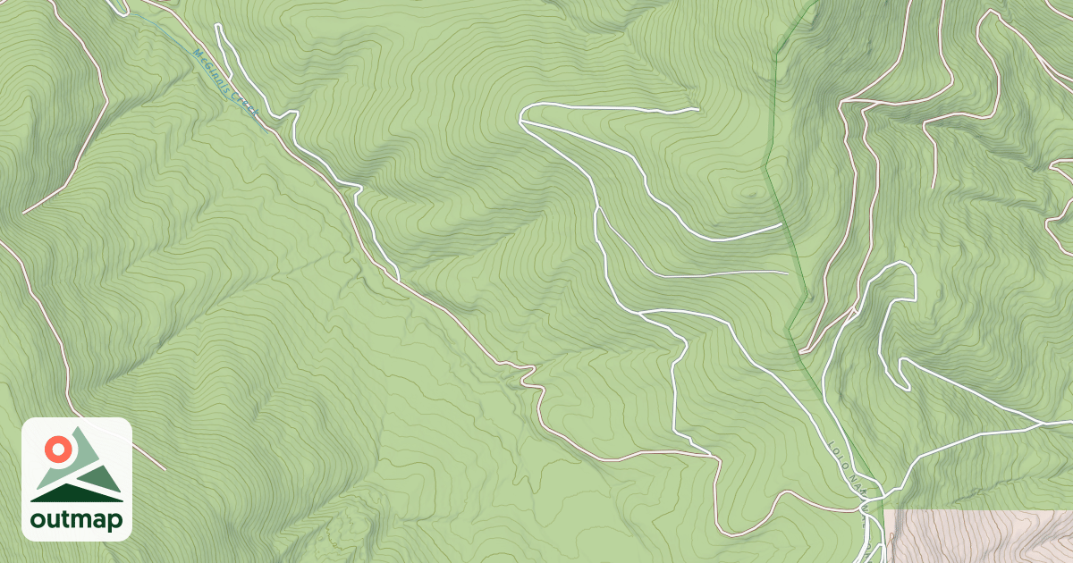 Map of MCGINNIS CREEK