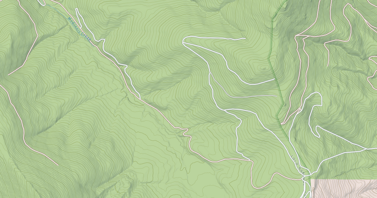 Map preview of MCGINNIS CREEK