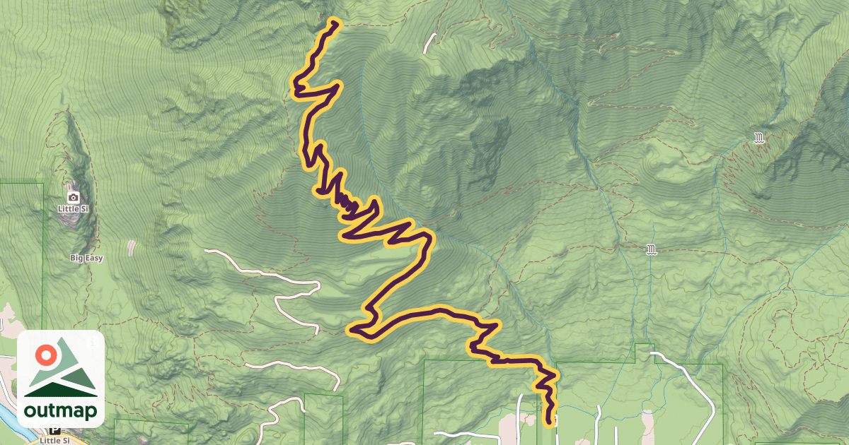 Map of Mount Si Trail