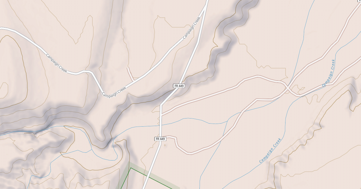 Map preview of CAMPAIGN CREEK SPUR