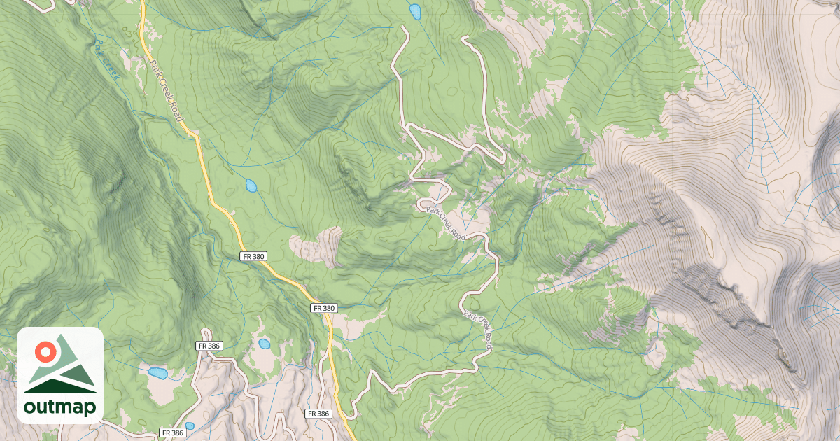 Map of PARK CR