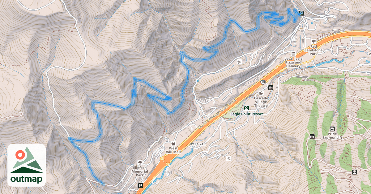 Map of North Trail