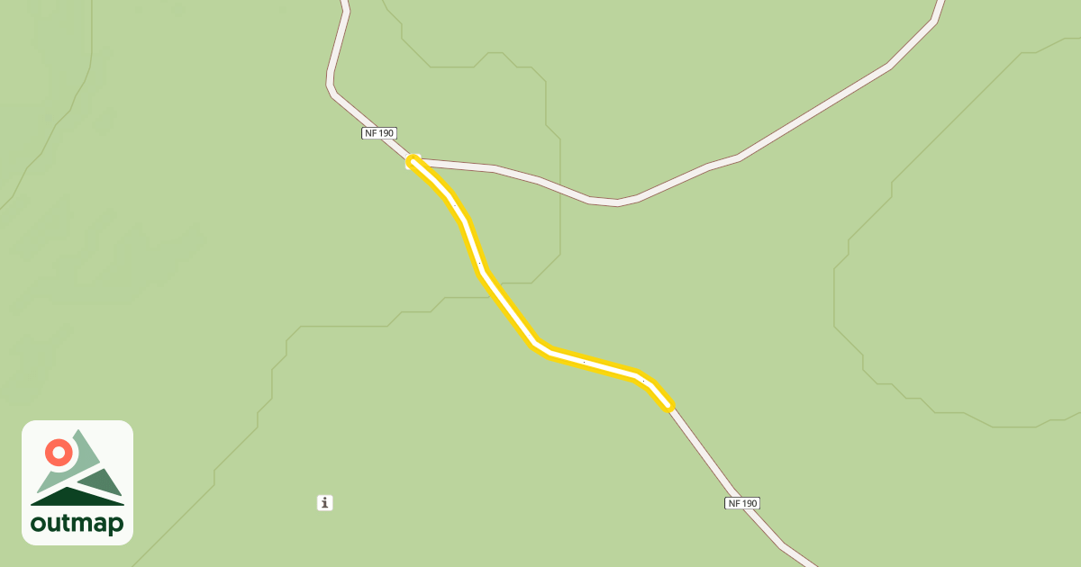 Map of Forest Road 4600-190