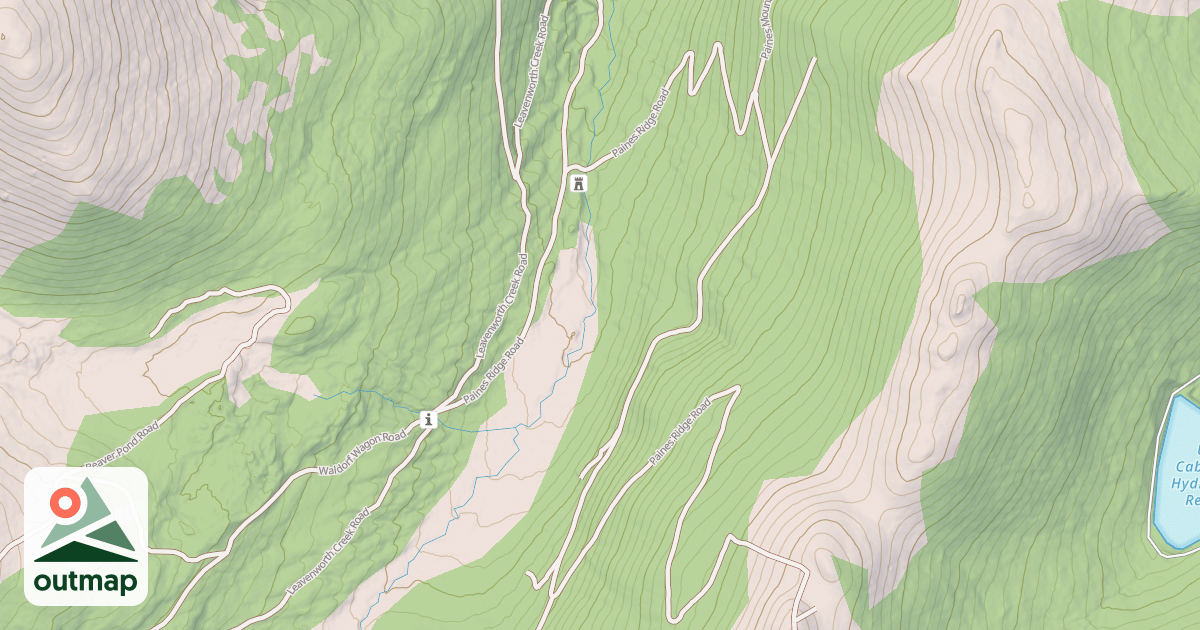 Map of PAINES RIDGE