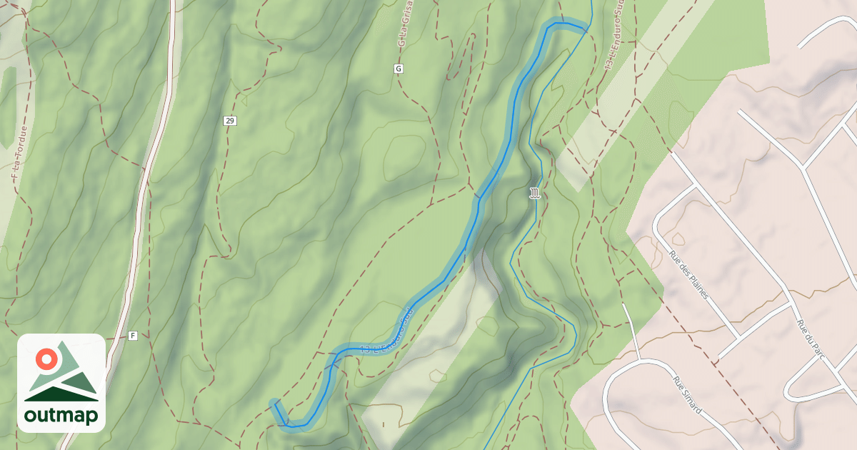 Map of 13 L'Enduro Sud