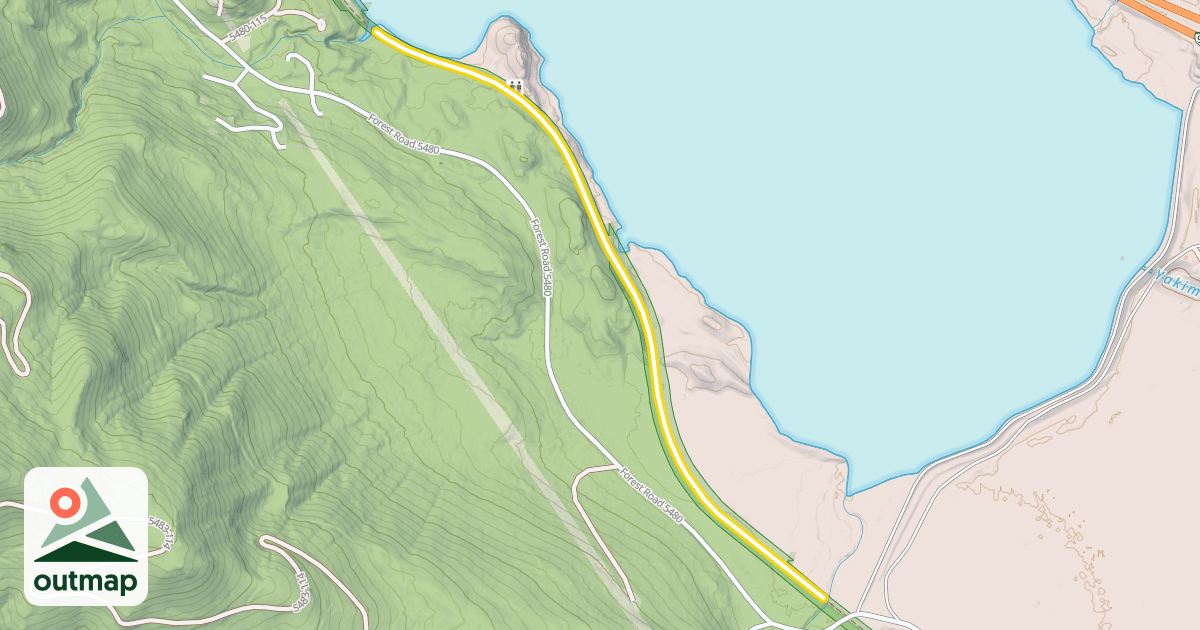 Map of Palouse to Cascades State Park Trail