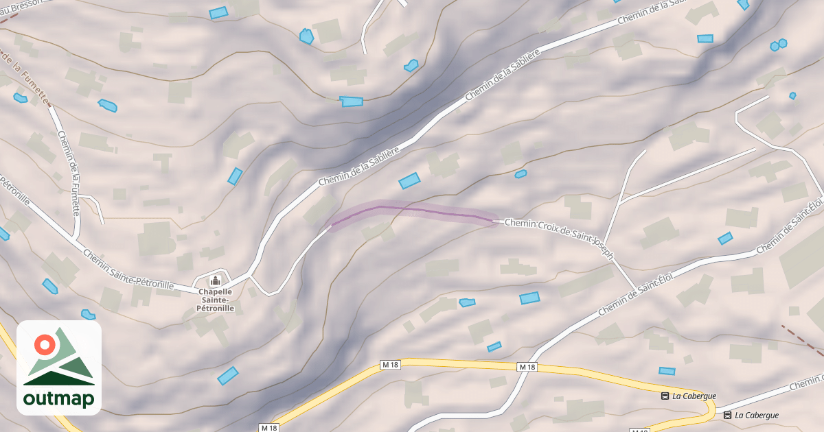 Map of Chemin Croix de Saint-Joseph