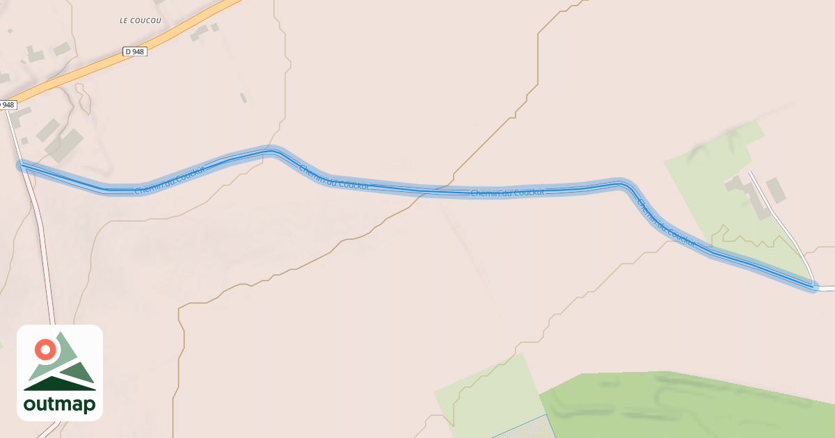 Map of Chemin du Couckut