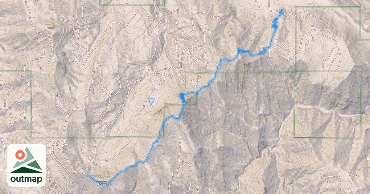 Map of Goat Peak Trail