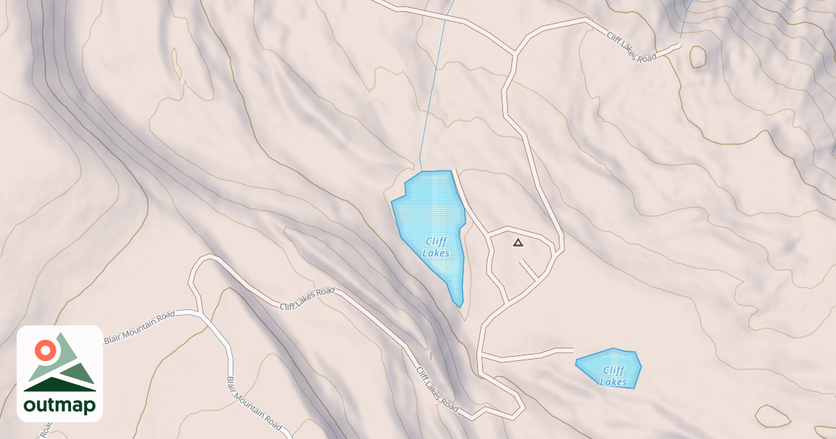 Map of CLIFF LAKES
