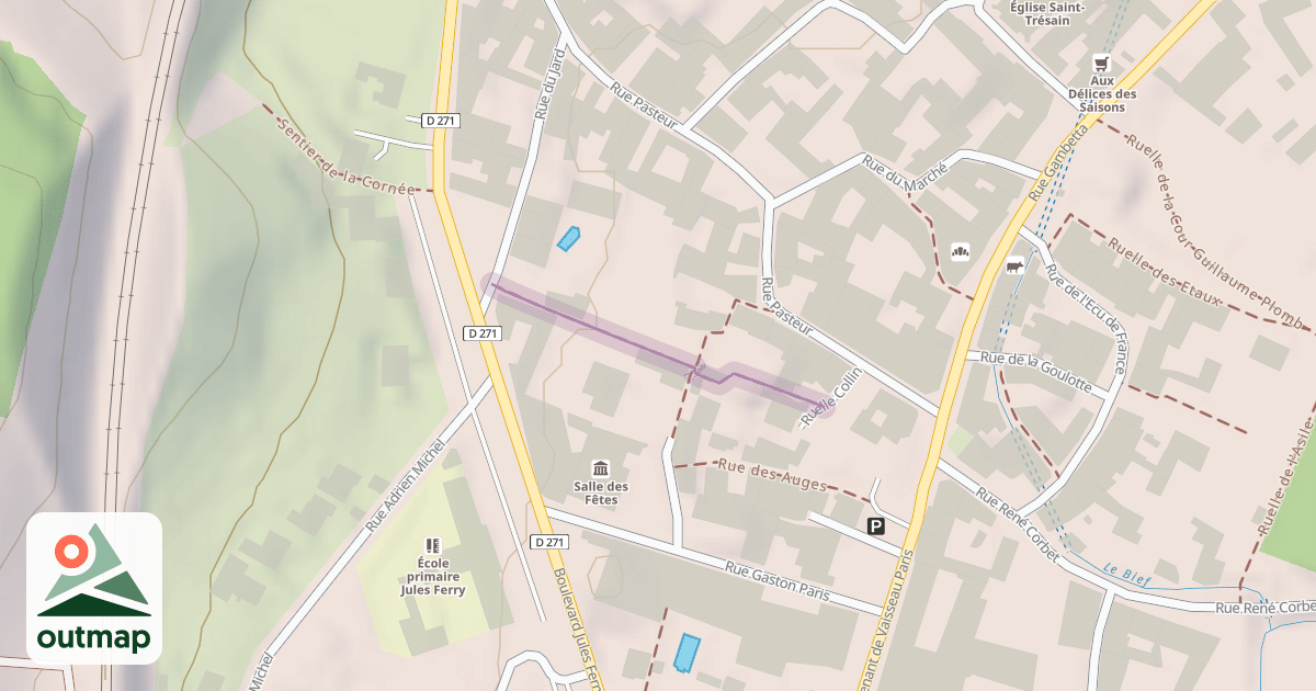 Map of Ruelle Collin
